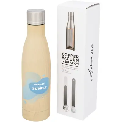 Vasa 500 Ml Wood-Look Copper Vacuum Insulated Bottle