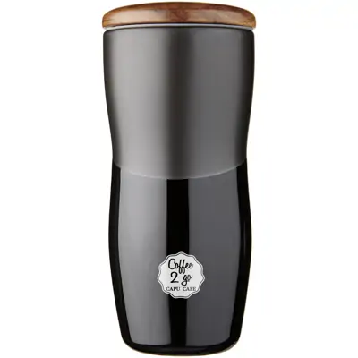 Reno 370 Ml Double-Walled Ceramic Tumbler