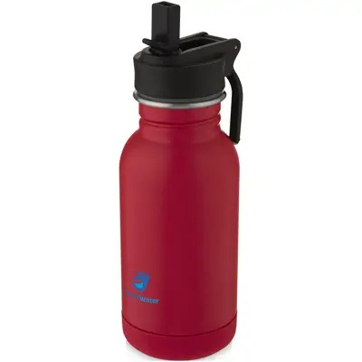Lina 400 Ml Stainless Steel Sport Bottle With Straw And Loop