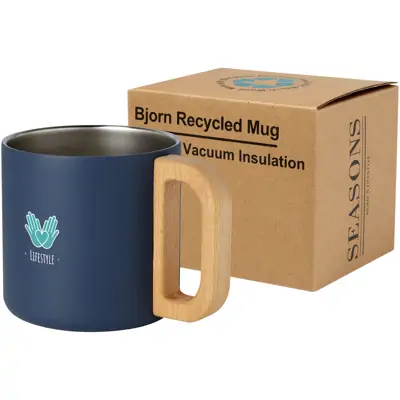 Bjorn 360 Ml Rcs Certified Recycled Stainless Steel Mug With Copper Vacuum Insulation