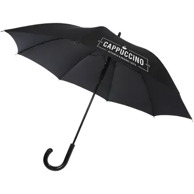 Fontana 23Inch Auto Open Umbrella With Carbon Look And Crooked Handle