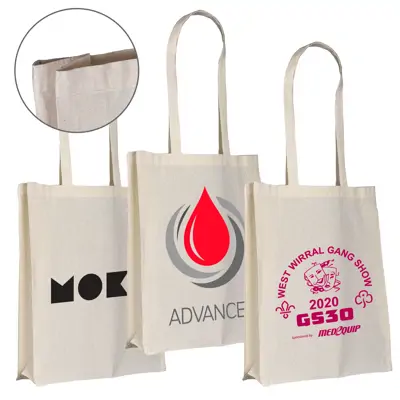 Natural 5oz Cotton Tote Bag with Gusset