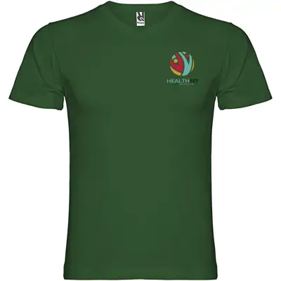 Samoyedo Short Sleeve Men’s V-Neck T-Shirt