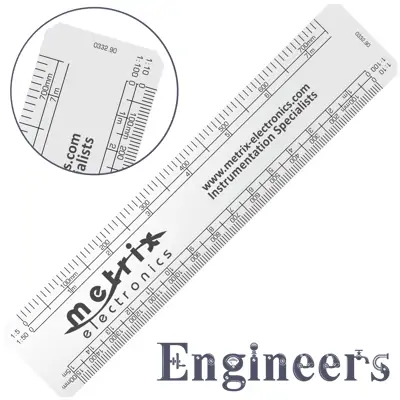 Oval Scale Rule - 150mm - Engineers