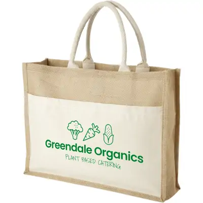 Eco Jute Bag with Pocket