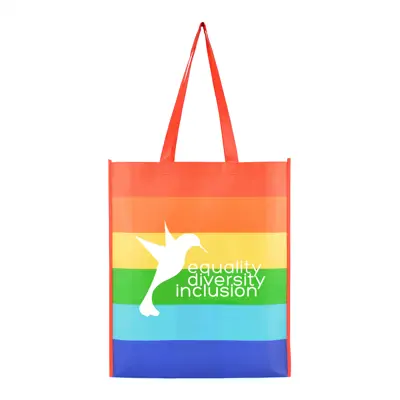 Non-Woven Rainbow Shopper Bag