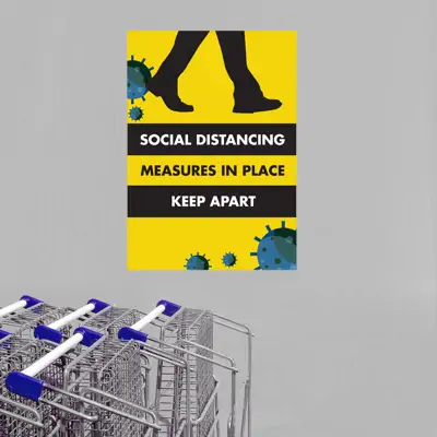 Social Distancing Posters - A2